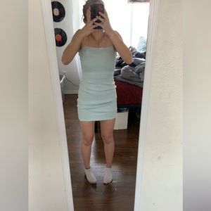 Mint green sparkly dress